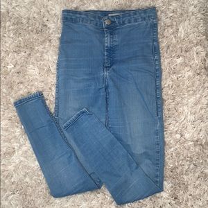 Blue Topshop Joni Jeans